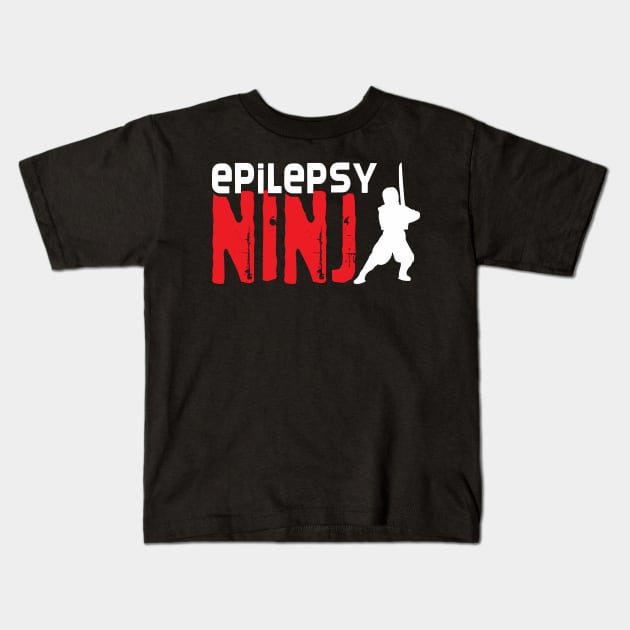 Epilepsy Ninja Kids T-Shirt by maxdax